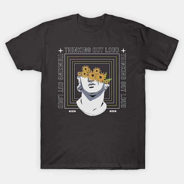 Thinking Out Loud Abstract T-Shirt by RKP'sTees